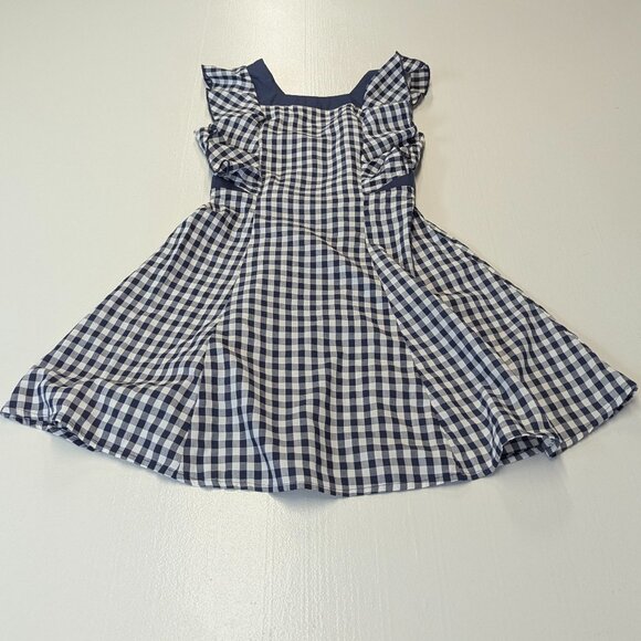 NWT BCBGirls Navy and White Gingham Dress Size 10 - Picture 1 of 16